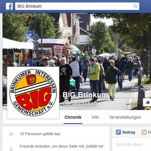 Die BIG ist jetzt bei Facebook!