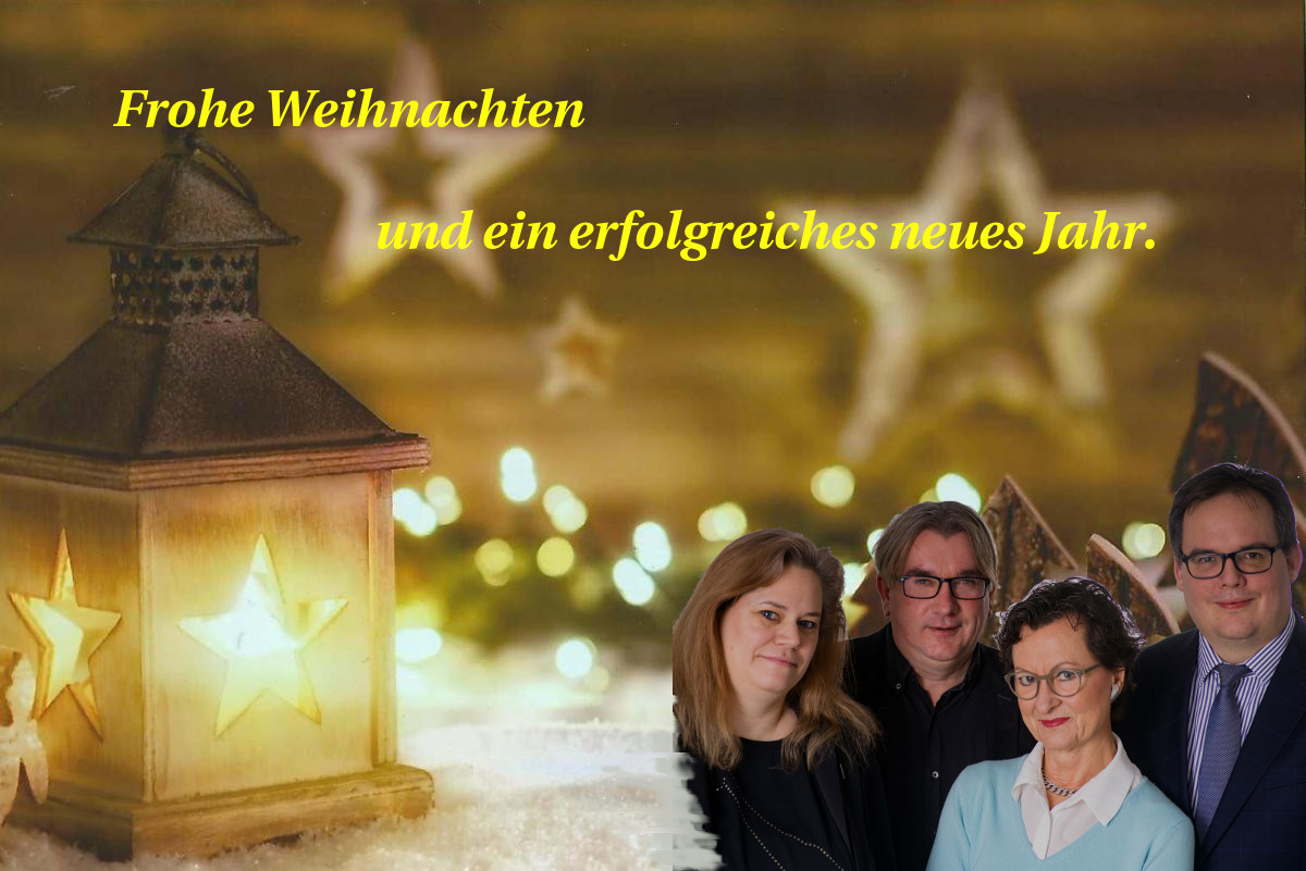 Frohe Weihnachtstage und guten Rutsch!